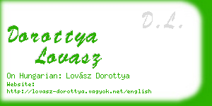 dorottya lovasz business card