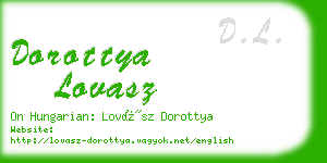 dorottya lovasz business card